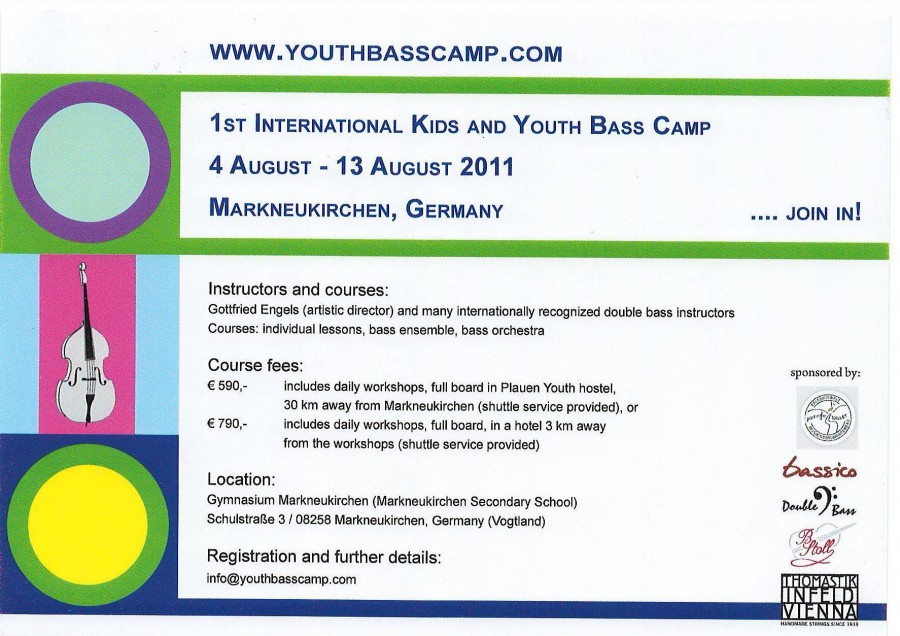1st International Kids and  Youth Bass Camp